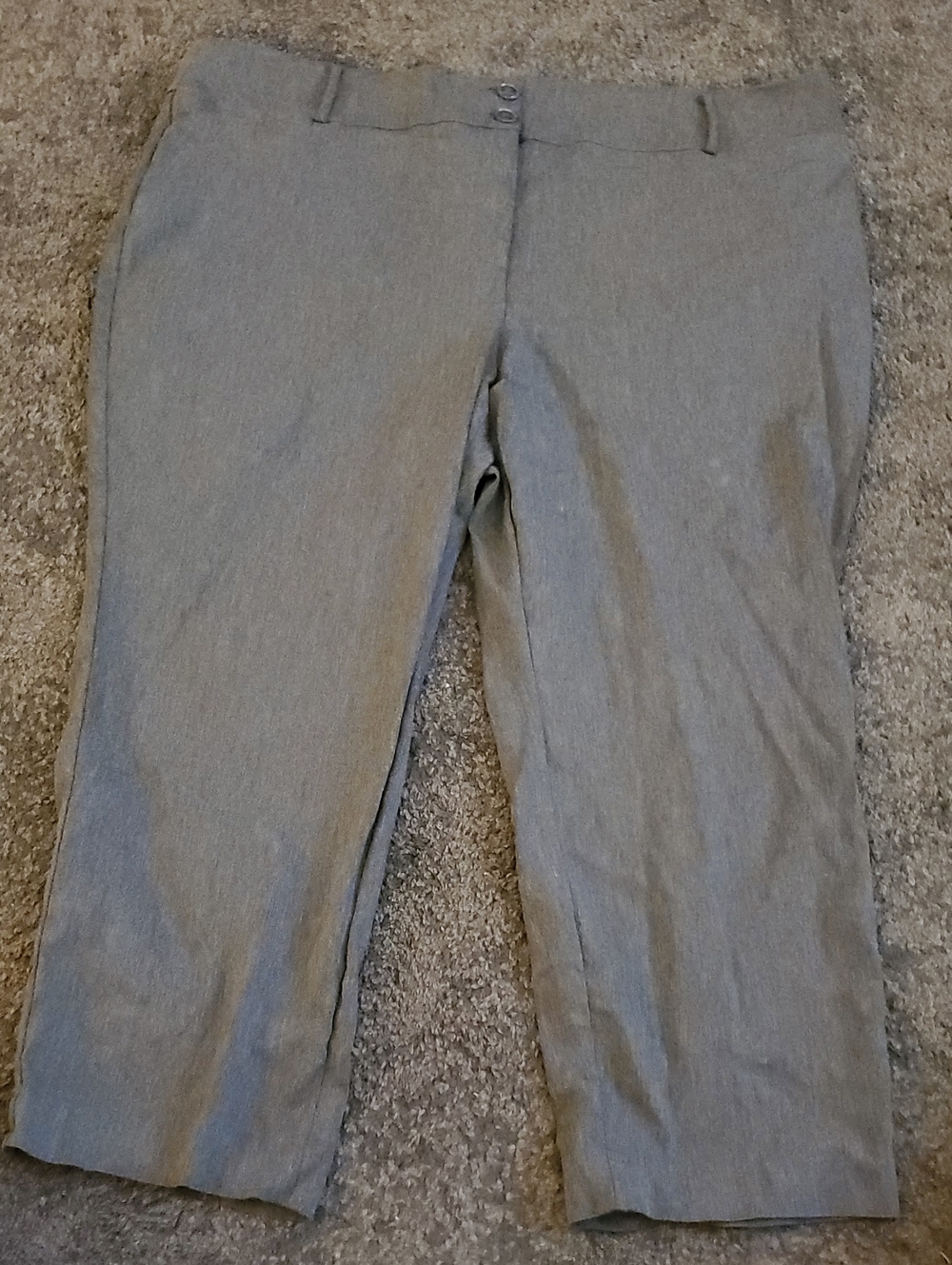 Lane Bryant Gray Cropped Ankle Pants